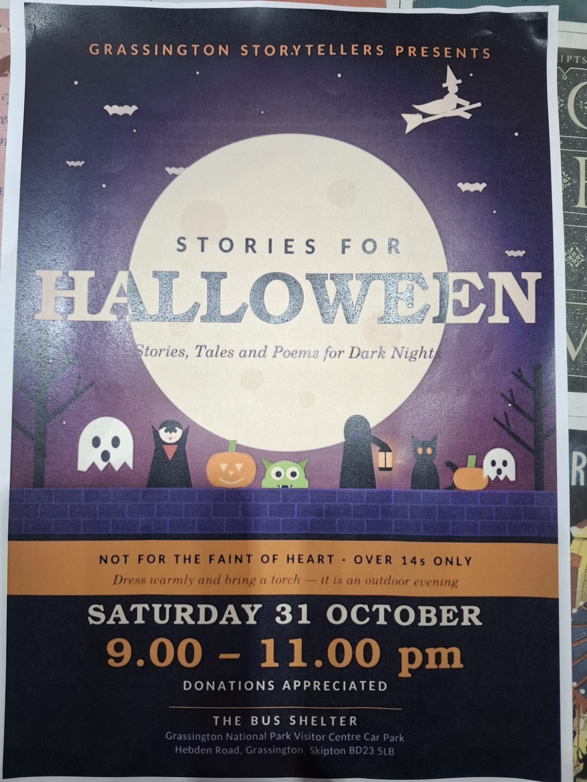 Stories for Halloween Grassington Storytellers presemt