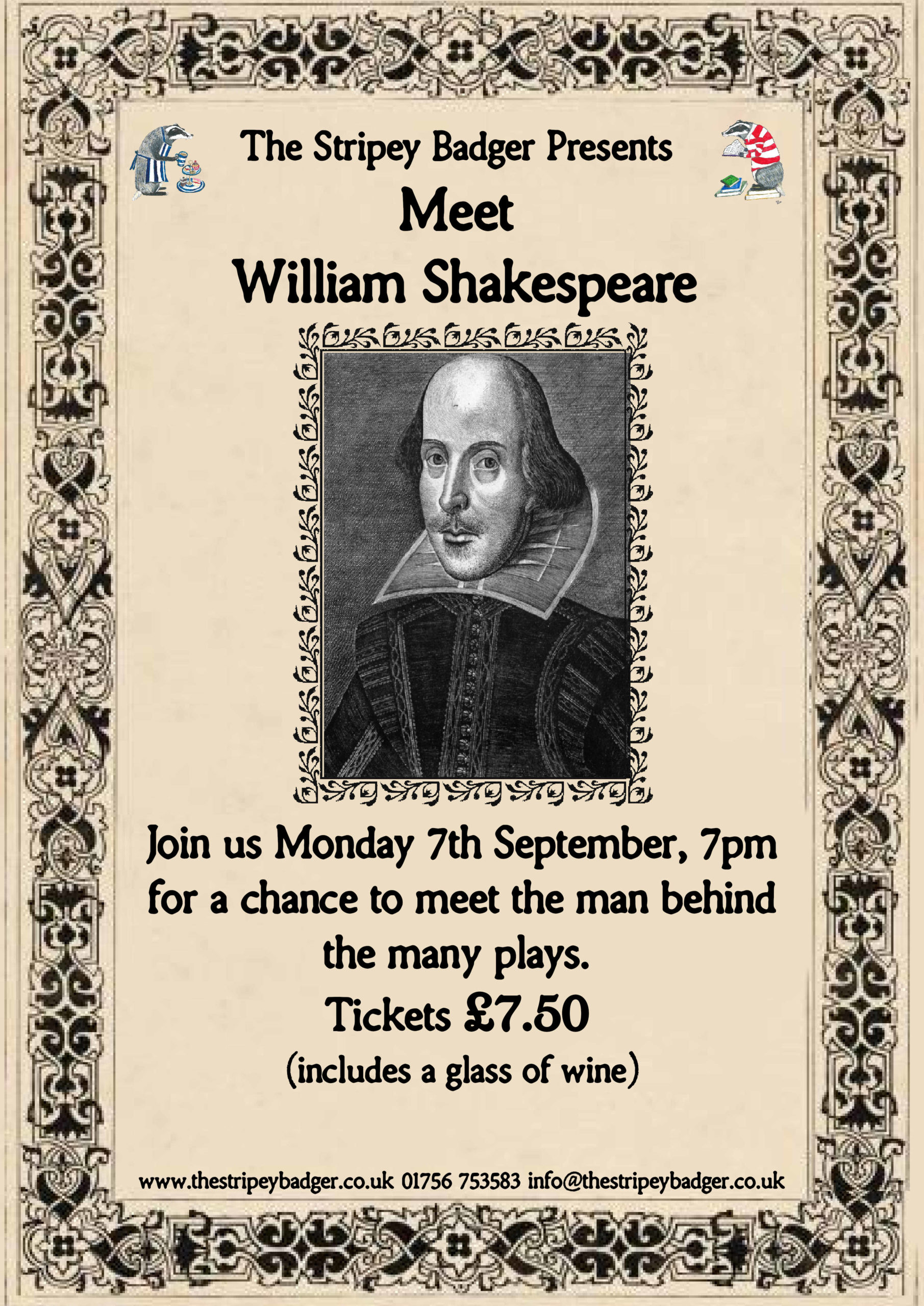 Aneveningofshakespeare meet William Shakespeare