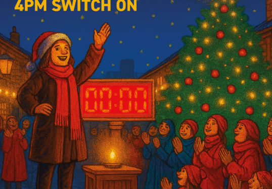 Grassington Christmas Lights Switch on