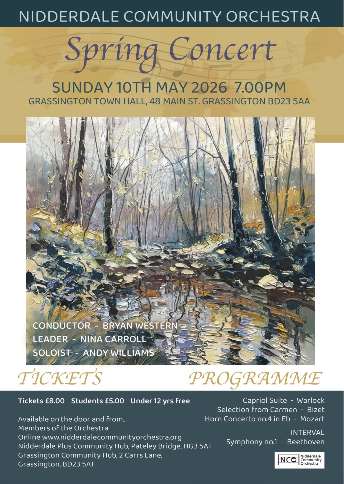 Screenshot Nidderdale Orchestra Spring concert